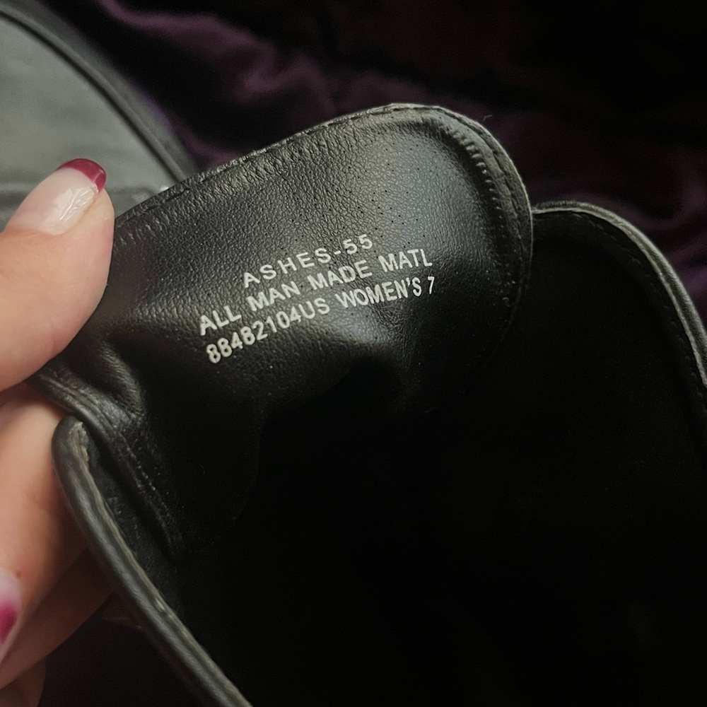 Demonia Ashes-55 | Women’s size 7 | black vegan leather - Picture 2 of 5